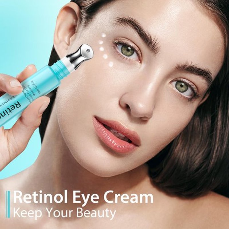 Seacall Retinol Eye Cream - Eye Serum for Dark Circles & Puffiness Anti-Aging - Under Eye Cream with Hyaluronic Acid & Caffeine to Reduce Wrinkles & Repair the Eye Area (15ml)