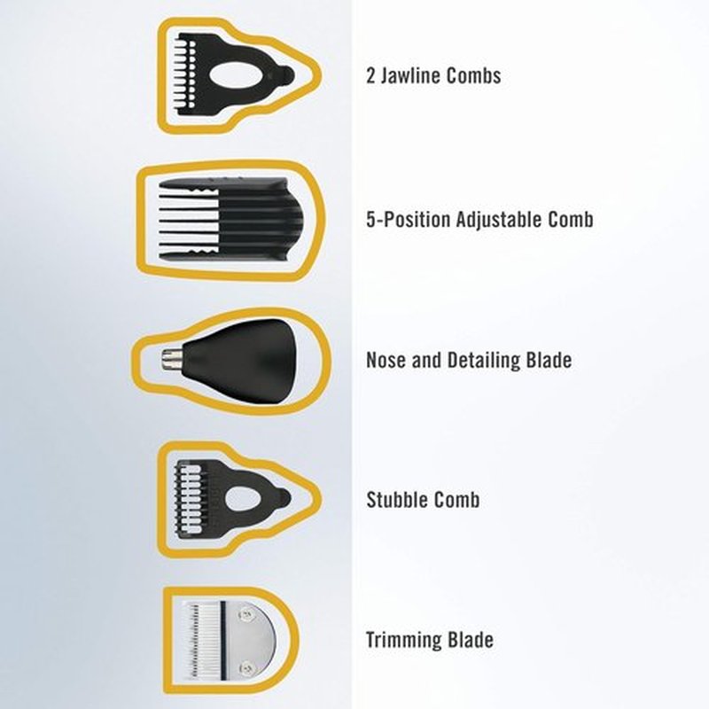 ConairMAN Beard Trimmer - All-in-One Grooming Kit for Face, Nose & Ear Hair | Cordless & Rechargeable
