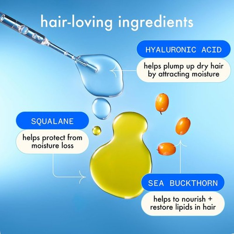 Amika Hydro Rush Intense Moisture Conditioner - Hydrating Formula with Hyaluronic Acid
