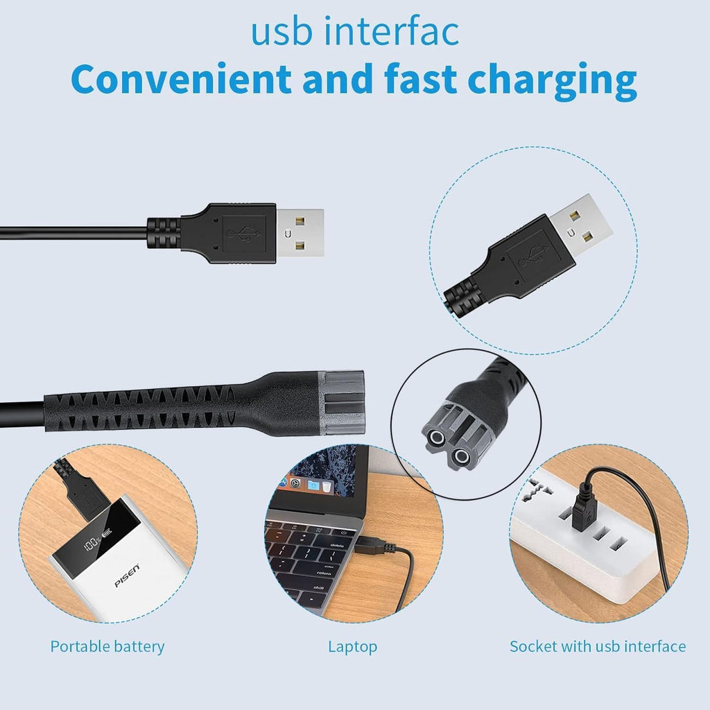 Replacement Wahl 8171 Charger Power Cord ZD018B050200 Adapter Compatible with Wahl Cordless Detailer Li 5 Star Series Model 8171 8173 Charger Cord