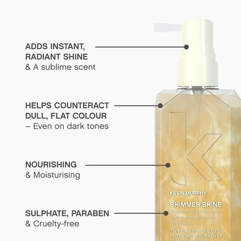 KEVIN.MURPHY SHIMMER.SHINE Hair Mist - Nourishing Repair Spray for All Hair Types - 100 mL / 3.4 fl oz
