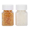 Lwuey Keratin Glue, Transparent Fusion Keratin Glue Pellets Granules Beads Hot Fusions Extensions Strong Adhesion Washes Out Easily DIY Accessories Tool for Making Wig Nail Tip Hair Design 2PCS(50g)