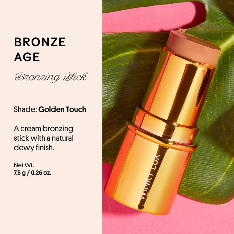 Winky Lux Bronze Age Bronzer Stick – Cream Bronzer & Contour with Hydrating, Blendable, Buildable Coverage for Flawless, Smooth Skin, Infused with Vitamin E, Golden Touch