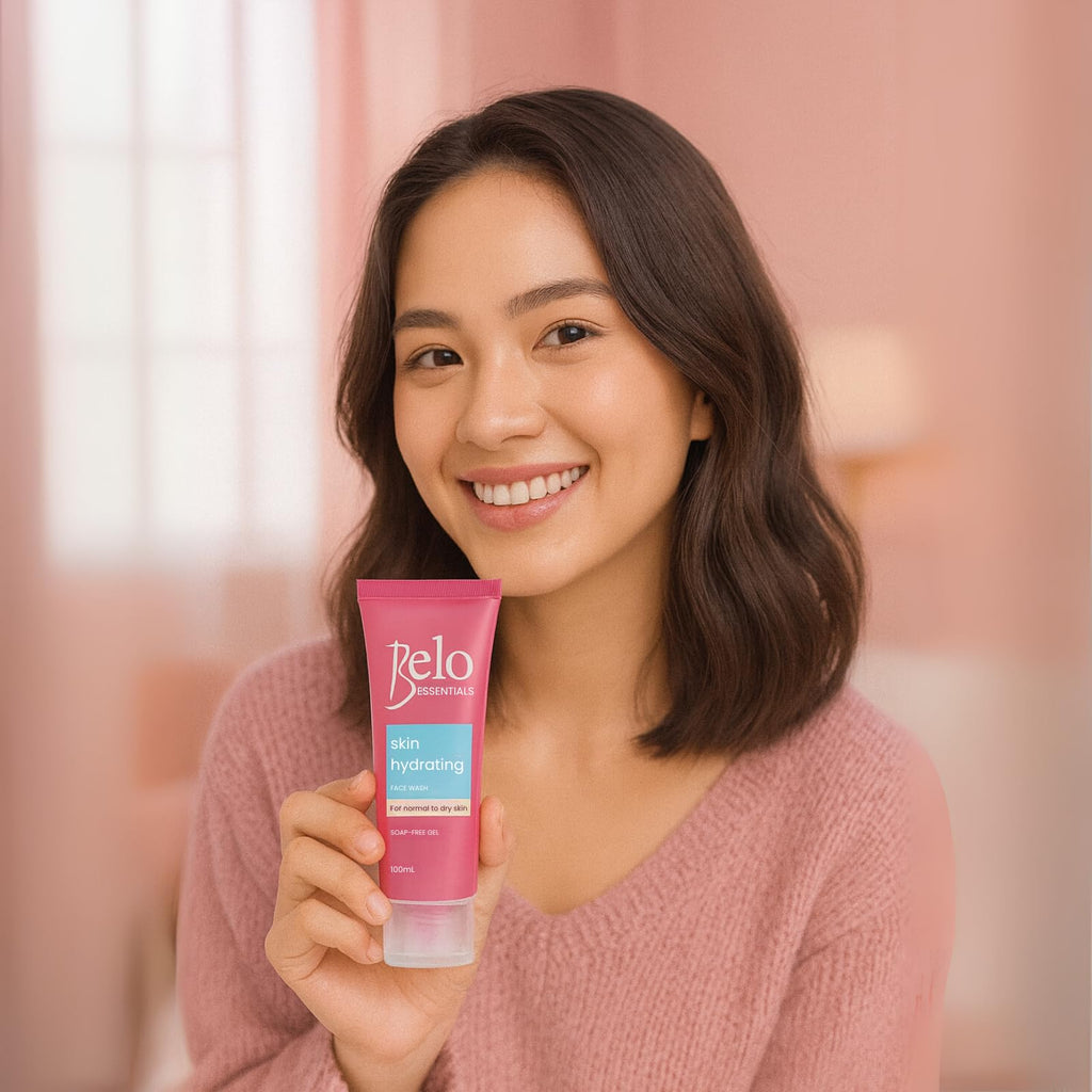Belo Essentials Skin Hydrating Face Wash Gentle Cleanser Oil Control Gel Formula Lightweight Daily Foam Care - 100ml
