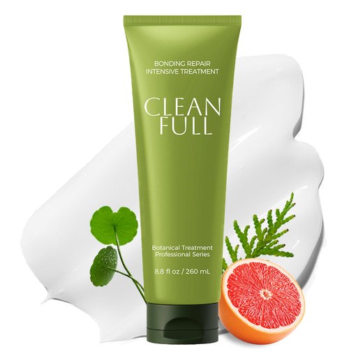 CLEANFULL Hydrate Soft Conditioner for Dry Damaged Hair, Botanical Bonding Repair Treatment Nourishes Hair Mask for Color Treated Brittle Hair, Strengthens & Adds Shine (8.8fl oz)