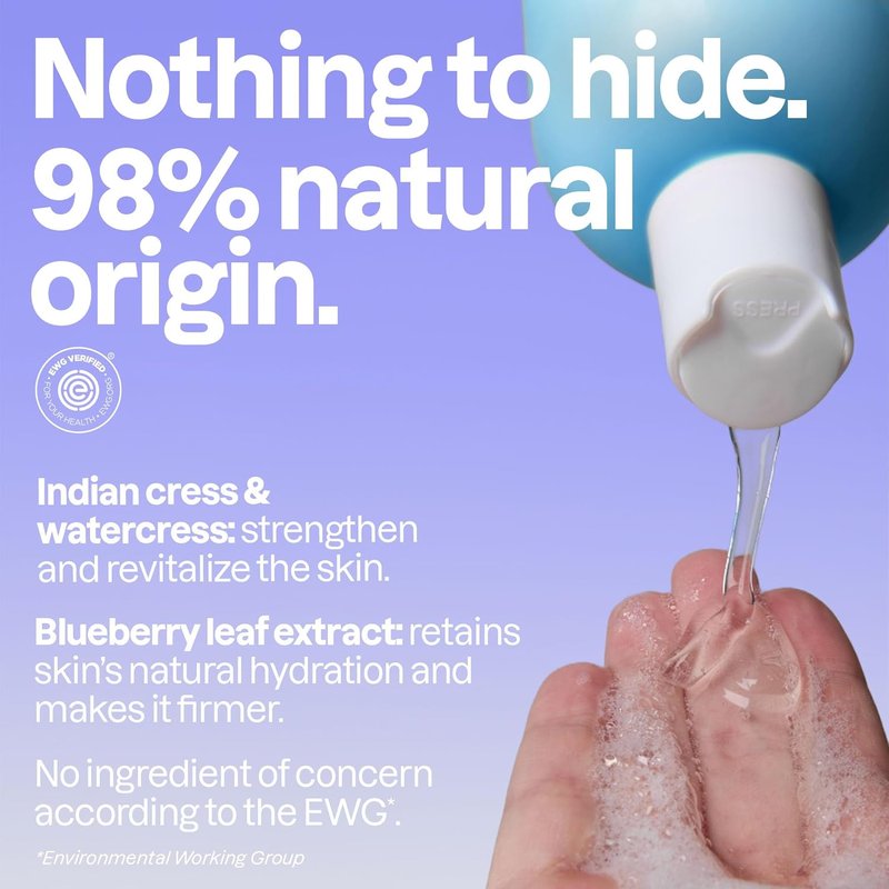 ATTITUDE Body Wash - EWG Verified, Extra Gentle & Unscented, Plant-Based Shower Gel, 16 Fl Oz