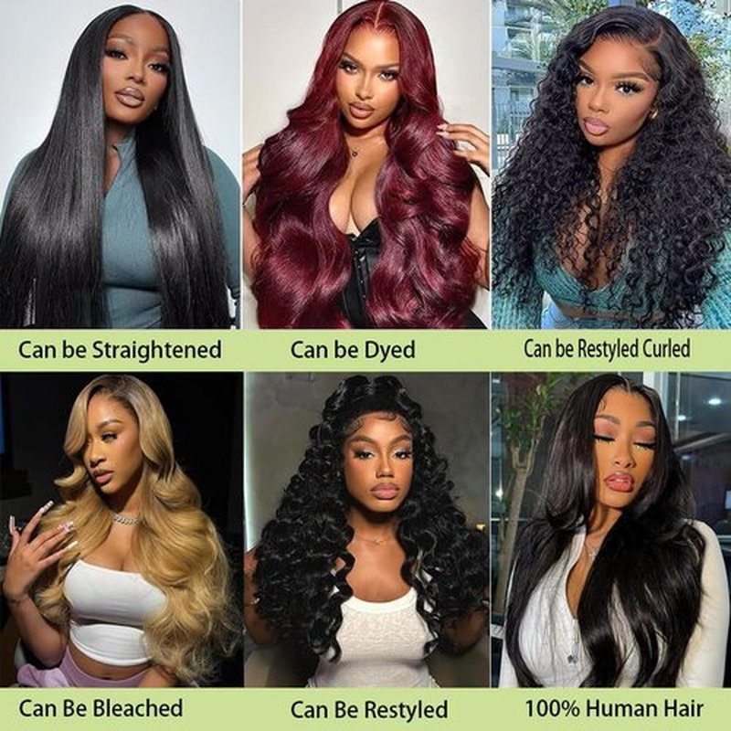 Human Hair Bundles 18 20 22 Inch 12A Body Wave Bundles Human Hair 100% Unprocessed Brazilian Virgin Hair 3 Bundles Double Weft Hair Extensions for Black Women Natural Black
