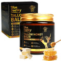 Blue Sea Sky Whipped Grass Fed Beef Tallow Balm with Raw Honey, Tallow Moisturizer for Dry Sensitive Skin, Redness Itch Relief, Eczema Rosacea Support, Non-Comedogenic Face & Body Skin Care