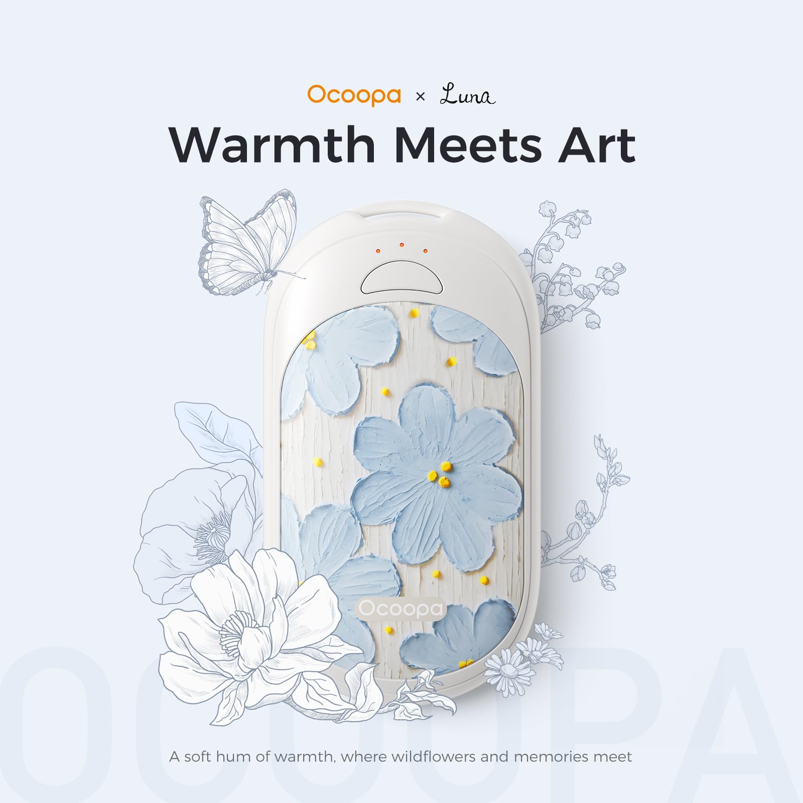OCOOPA Magnetic Rechargeable Hand Warmers 2 Pack, Fast Heating, 3-Settings, UL Certified, Electric Portable Pocket Heater, Hunting, Golf, Camping Gear, Warm Gifts for Women, Tech Gift Men, UT3 Lite