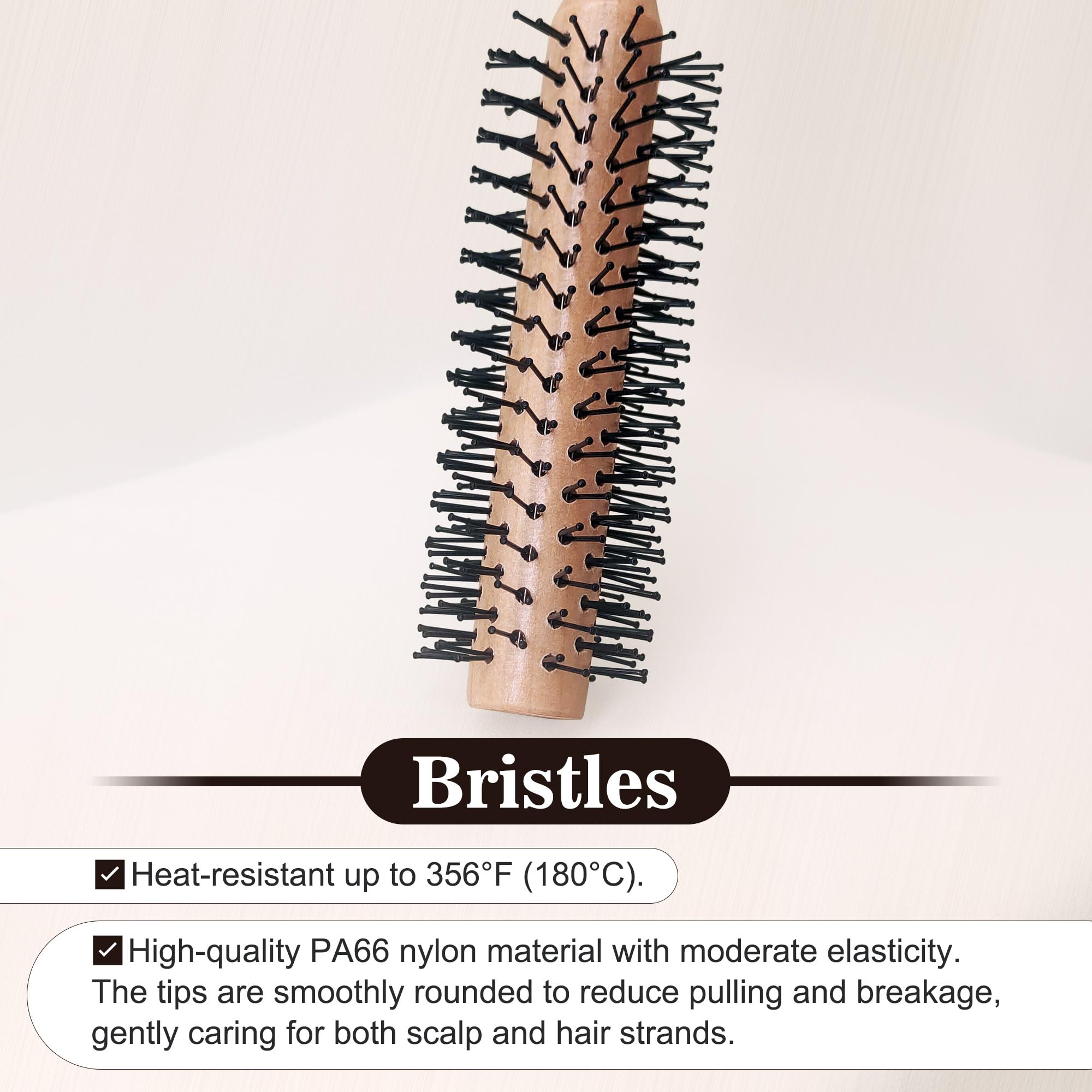 SUNBIRD Round Hair Brush for Short Hair, RPM 12 Row