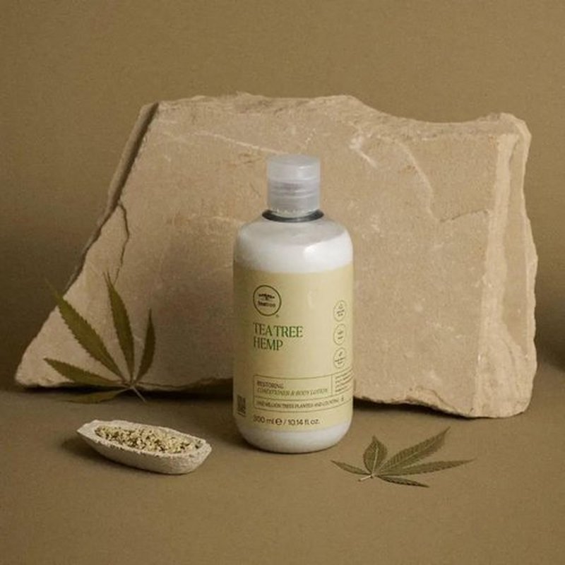 Skiennix Tea Tree Hemp Conditioner & Body Lotion - 2-in-1 Hydration for All Hair Types