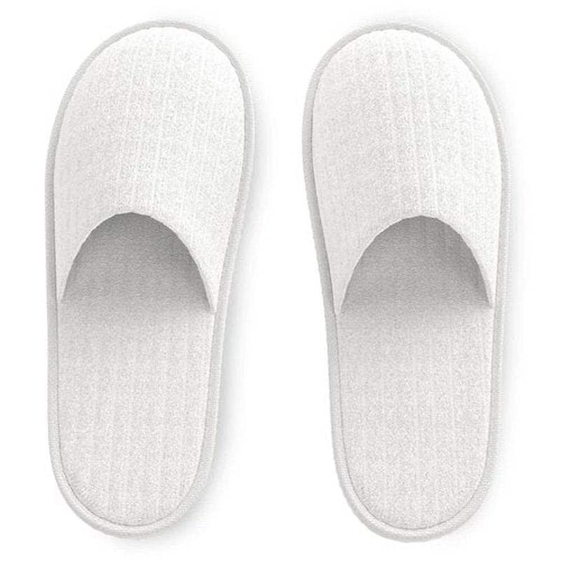 Maeline Bulk 6 Pair Disposable Home Slippers for Family Spa Guests Hotels Office - Mixed Slippers Home Party, Housewarming, Soft Fleece, Closed Toe, Multi, 9-13 Women/7-11 Men