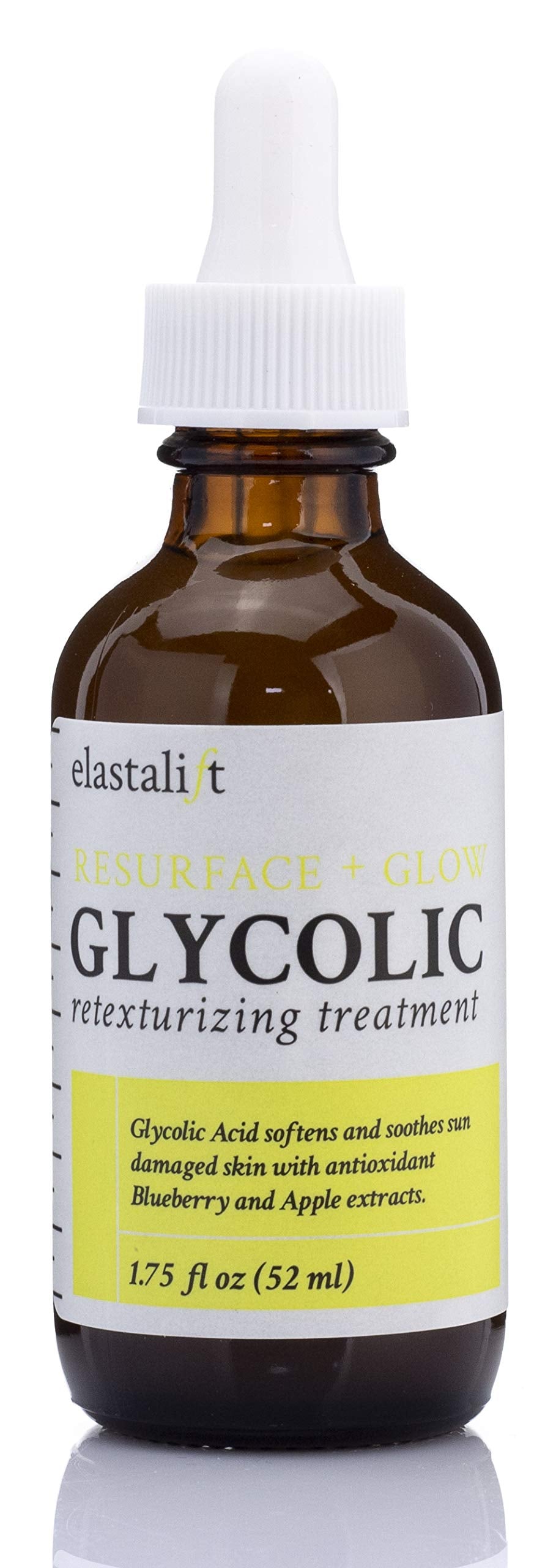 Elastalift Resurfacing Glycolic Acid Facial Peel Serum, Anti-Aging Dark Spot Corrector Facial Peel Reduces Enlarged Pores, Minimizes Fine Lines, Evens Skin Tone, Exfoliating Chemical Peel, 1.75 Fl Oz