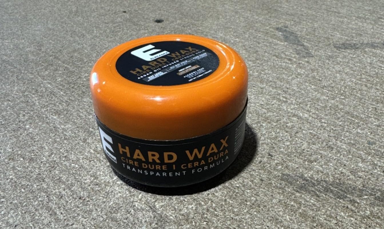 E Elegance Hair Products Transparent Hair Styling Hard Gel Wax With Argon Oil, Hard Hold, 3.38 Oz