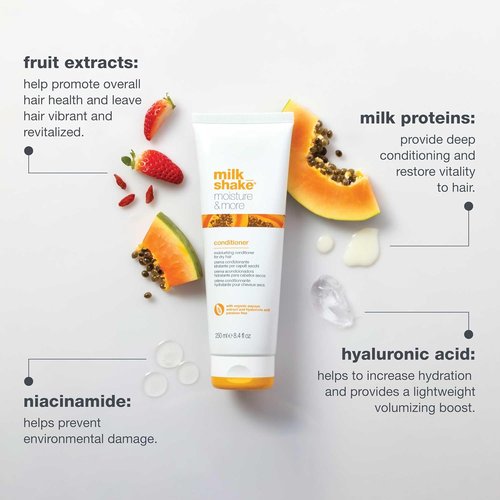 Milk_Shake Moisture & More Conditioner - Creamy Formula for Hydrated, Soft, Manageable Hair