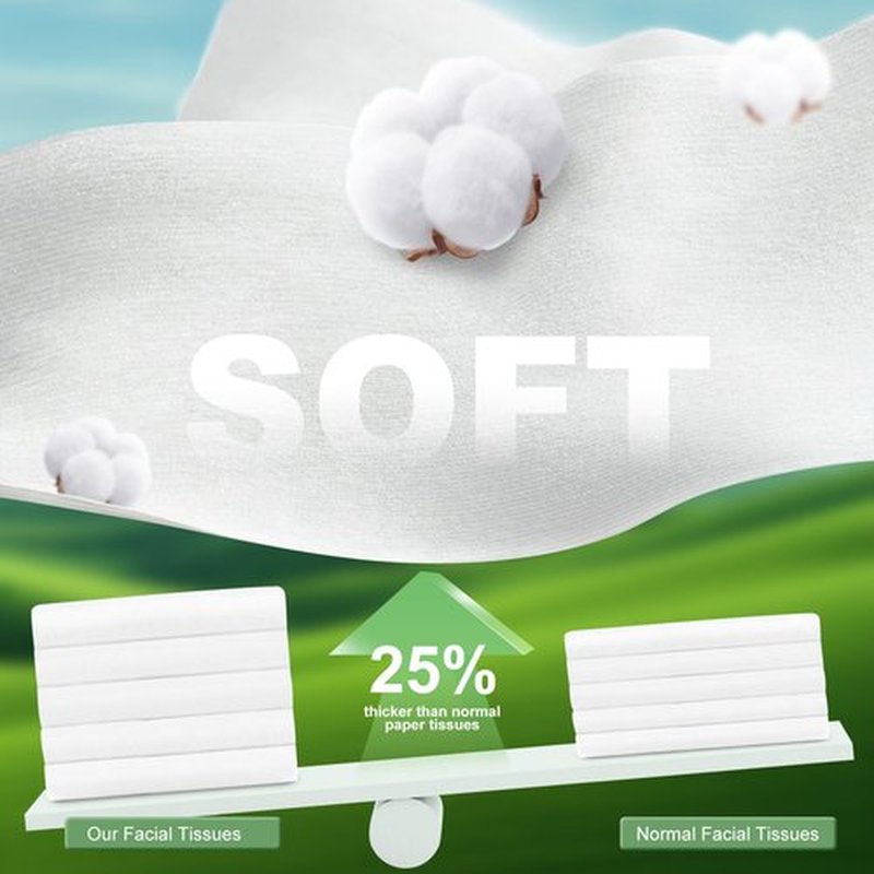 MPK Disposable Face Towel - 100% Cotton Tissues, Unscented Facial Wash Cloth for Sensitive Skin, Super Soft & Thick Facial Towels, Makeup Remover Dry Wipes, 492 Count
