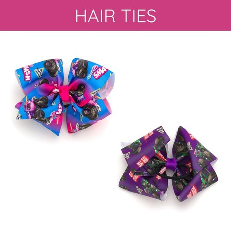 Monster Jam Grave Digger Newborn Baby Girls Hair Tie Purple One Size