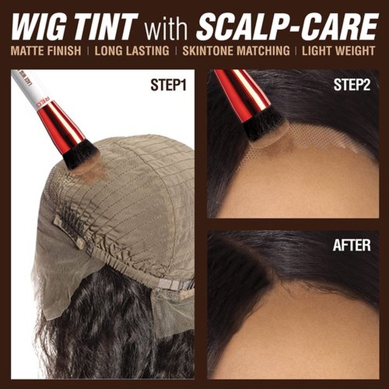 Red by Kiss Lace Wig Brush Tinted Powder Set – Matte Finish, Oil Control, Lightweight, Long-Lasting, Mix & Match Shade Duo