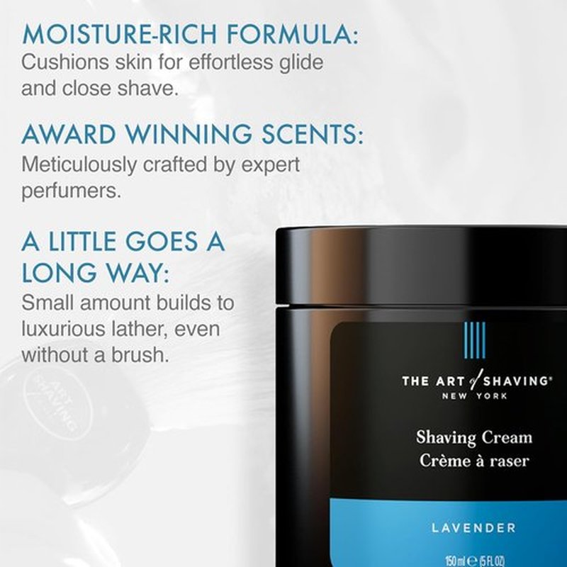 The Art of Shaving Shaving Cream - Luxurious Hydration for Smooth Skin | 6 oz Tube