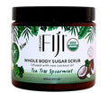 Organic Fiji Coconut Oil Infused Sugar Scrub for Face & Body 20-Ounces (20 Ounce (Pack of 1), Tea Tree Spearmint)