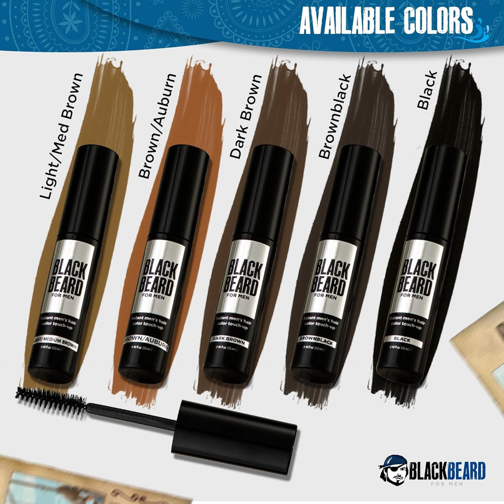 Blackbeard for Men Instant Beard Color, Dark Brown, 1 Pack