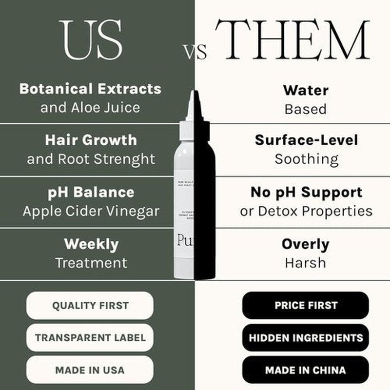 Antifungal Antibacterial Scalp Mask by [Brand Name] - Boost Hair Growth with Natural Detox Ingredients - Nourishing Aloe, Neem & Rosemary
