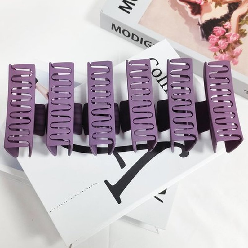 18 Pack Hair Claw Clips,Hair Clips For Women,Large Hair Claw Clips For Thick Hair,Nonslip Matte Hair Clips Hair Accessories Women Girl Birthday Christmas Gift (18 Pack Purple)
