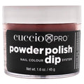 Cuccio Colour Powder Nail Polish - Lacquer For Manicure And Pedicure - Highly Pigmented Powder That Is Finely Milled - Durable Finish With A Flawless Rich Color - Easy To Apply - Oh, Fudge! - 1.6 Oz