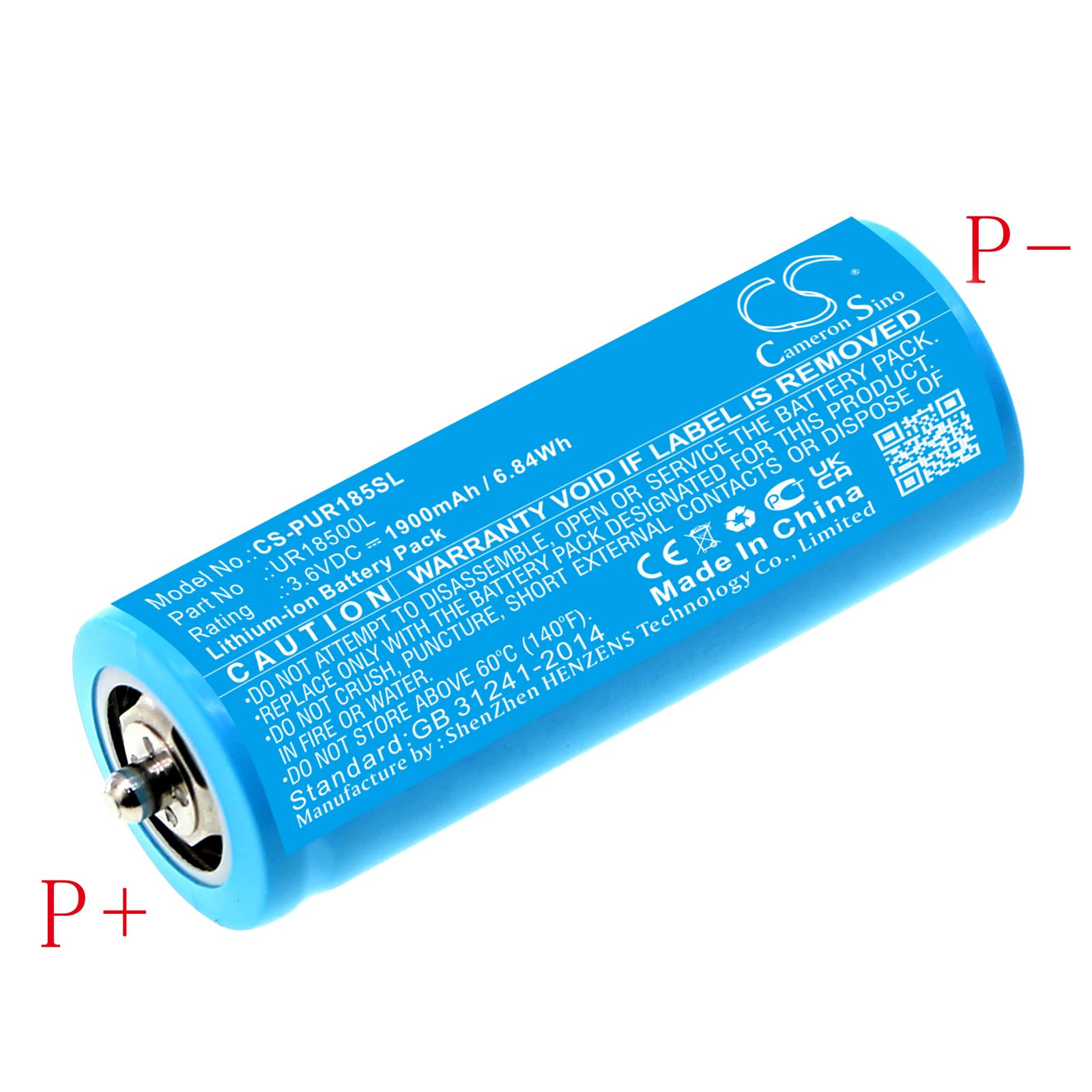 DRAWBELL Battery for Braun 740s-6,740s-7,760CC,760CC-3,765CC-3,760CC-4,765CC-4,fit Part NO:UR18500L,3018765,6703925,7030925,81377206,67030625,67030925,67030924,7030924,81489177,UR18500Y (1900mAh)