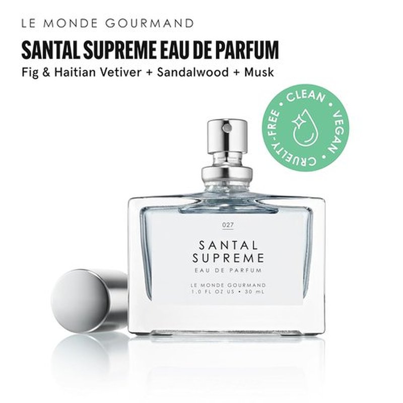 Le Monde Gourmand Santal Suprême Eau de Parfum Spray - Vegan Sandalwood & Fig Scent, 1 fl oz (30 ml)