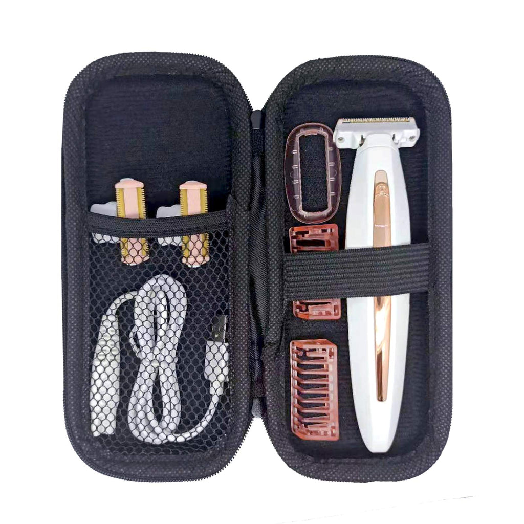INVODA Hard Shaver Case for Finishing Touch Flawless Body Rechargeable Ladies Shaver and Trimmer Travel Case Portable Protective Bag