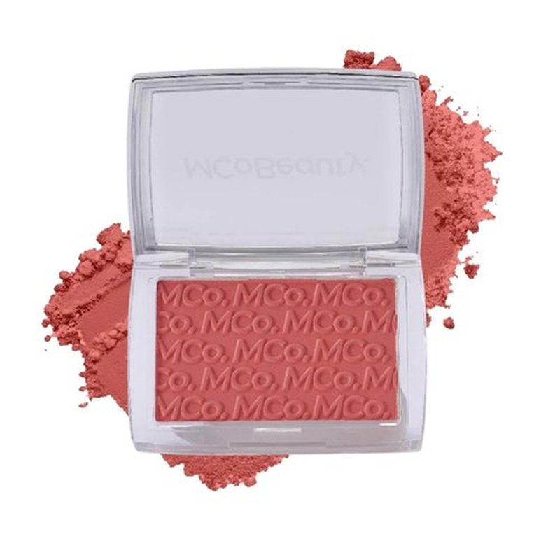 MCoBeauty Glow Up Blush Powder - Color Activated Blush Red - Soft Matte, Blendable & Long-Wearing Vegan Makeup
