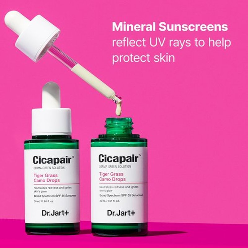 Dr.Jart+ Cicapair Tiger Grass Camo Drops - Tinted Serum SPF 35 with Centella Asiatica | Korean Skin Care Makeup Hybrid, 1.01 Fl Oz