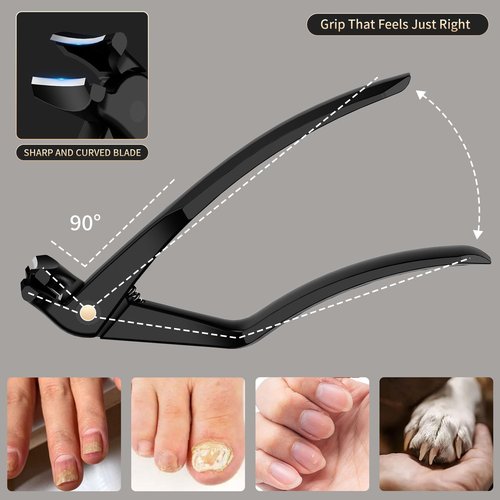OFIDUS Long Handle Toenail Clippers for Seniors Curved Head Toe Nail Clippers for Thick Nails for Elderly