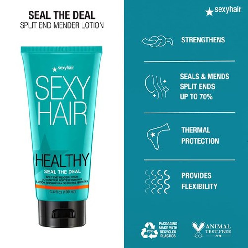 SexyHair Healthy Seal The Deal Split End Mender Lotion - Nourishes & Repairs All Hair Types
