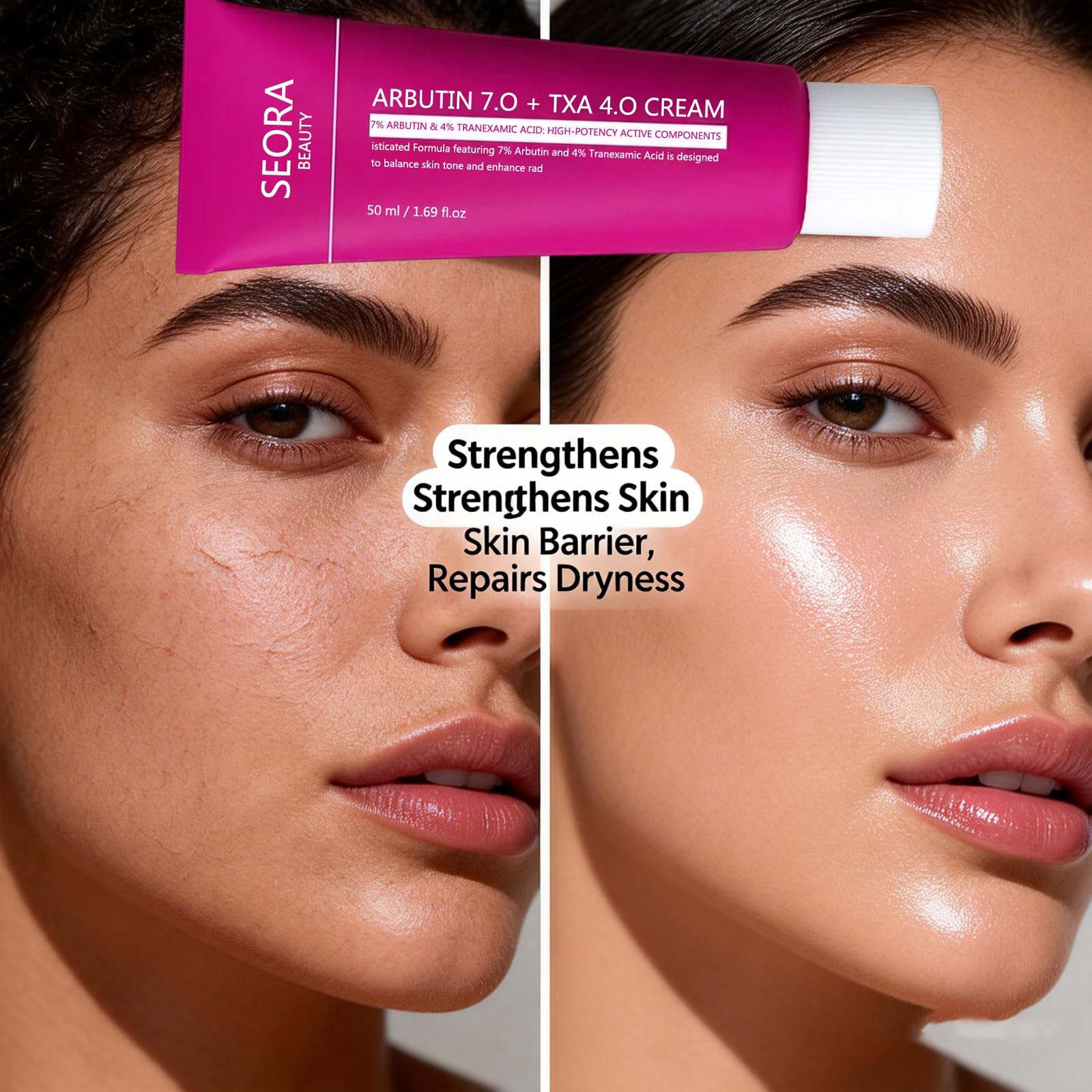 Seora Beauty Brightening Cream for Face & Body, Hydrating, Non-irritating Skin Cream (2pack)