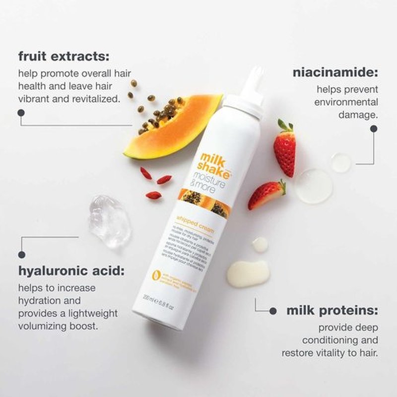 Milk_Shake Whipped Cream - No Rinse Hair Moisturizer Foam | Boost Shine & Softness | 6.8 fl oz (200 ml)