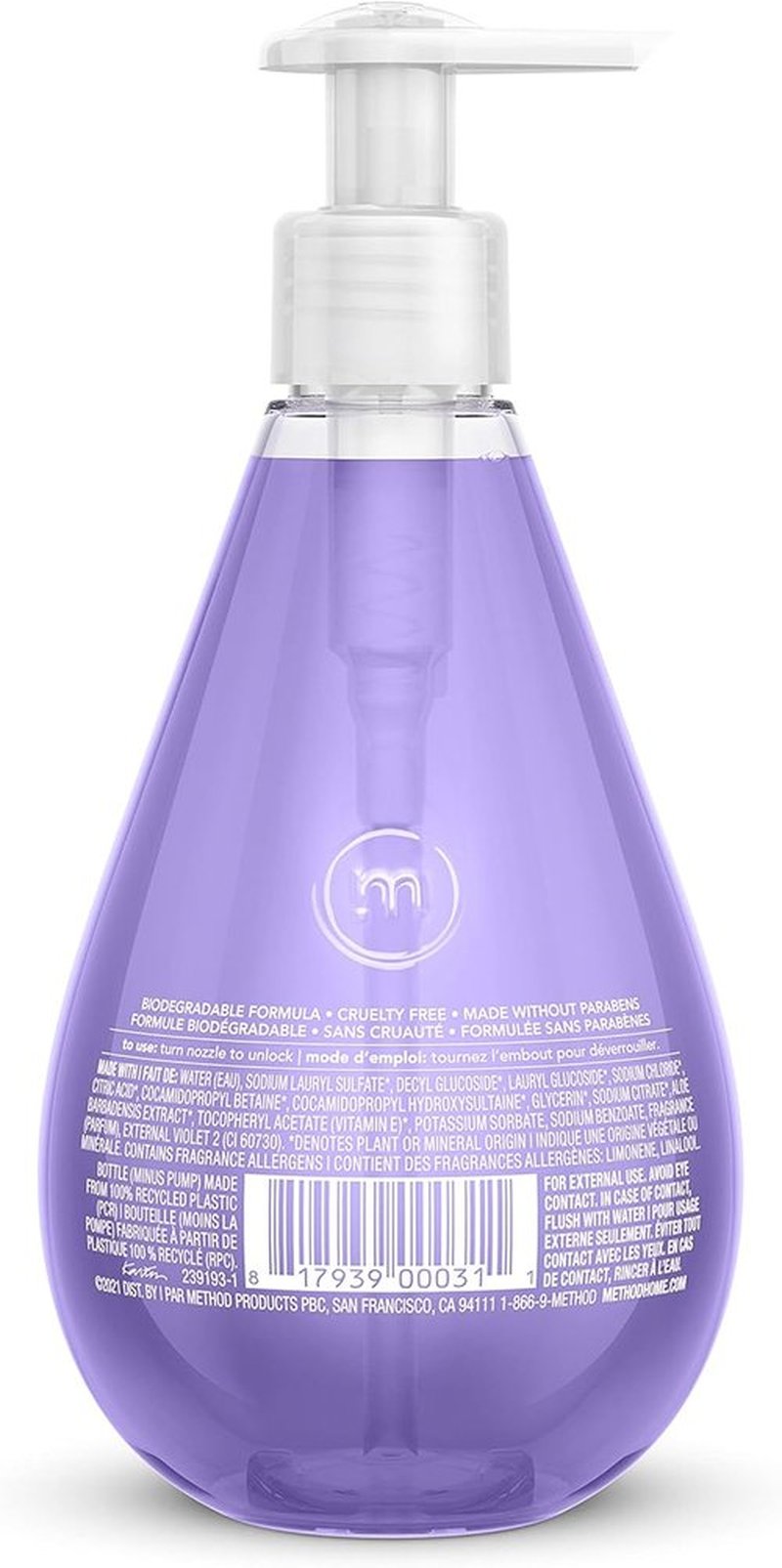 Method Gel Hand Wash - French Lavender Scent | 12 Fl Oz (Pack of 3)