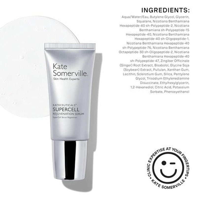 Kate Somerville KateCeuticals® SuperCell Rejuvenation Peptide Serum - Repair Damaged Skin & Reduce Fine Lines, 1 Fl Oz