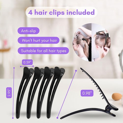 Large Hair Tools Travel Bag and Heat Resistant Mat – Hot Hair Tools Organizer for Flat Iron, Curling Iron, Hair Dryer – 2-in-1 Portable Case for Women Bag (19 x 6.5 in) Mat (11 x 15 in)