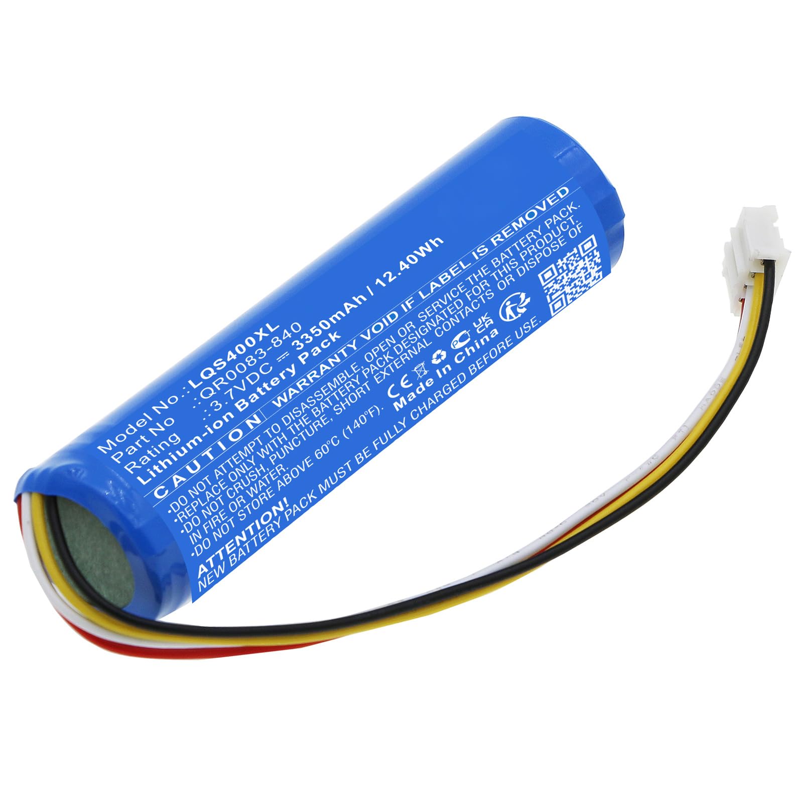 Lumaoer IAN034NA QR0083-840 Replacement Battery for Qolsys IQP4001 IQP4004BLK IQP4002BLK IQP4002 IQP4005 IQ Panel 4 IQP4004 IQP4006 IQP4003 IQP4006BLK IQP4003BLK IQP4005BLK/3.7V 3350mAh