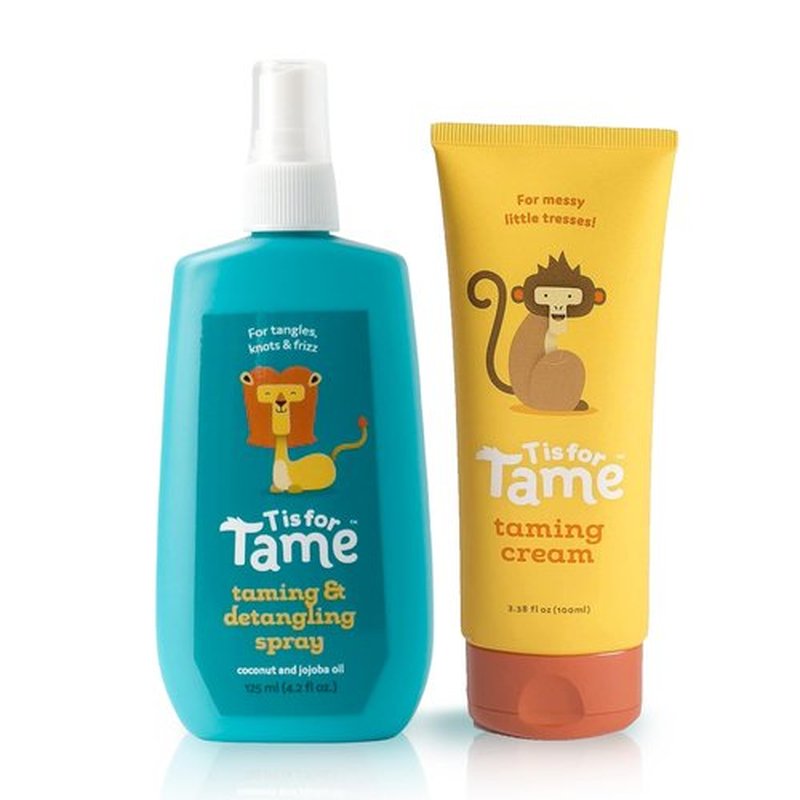 T is for Tame - All-Natural Alcohol-Free Hair Styling Cream & Mist for Kids & Toddlers, 2024 Launch (Cream-Mist-Bundle)