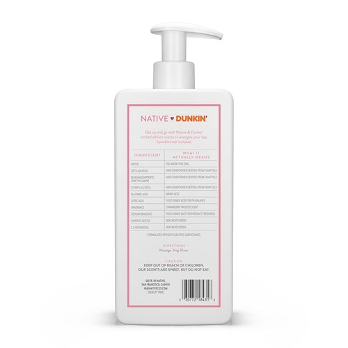 Native Strawberry Frosted Conditioner - Limited Edition | 16.5 oz for Nourished Hair