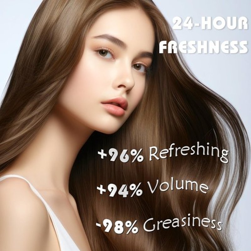 LADDYFOX 7.61Oz Hair Dry Shampoo Spray, Instantly Refreshes Hair No White Residue, Refresh Hair with Rice Starch - Absorbs Excess Oil, Oil Control and Volumizing Dry Shampoo for Women