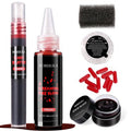 Halloween Fake Blood SFX Makeup Kit – Realistic Liquid Spray, Dripping Blood, Coagulated Gel, Capsules, Sponge & Soap – Washable Special Effects Body Paint for Vampire & Zombie Costumes