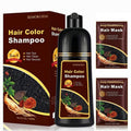 Regine Switzerland Chestnut Brown Hair Dye Shampoo - 3-in-1 Instant Color & Gray Coverage, 16.9 Fl Oz