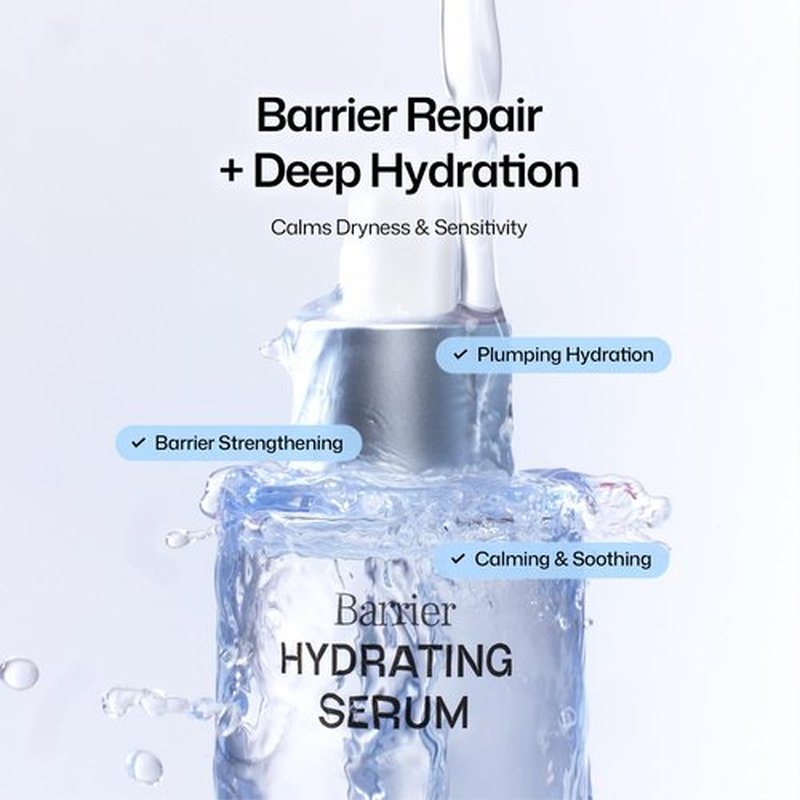 HAPA KRISTIN Ceramide Barrier Repair Serum, Panthenol + Hyaluronic Acid Hydrating Serum for Dry & Sensitive Skin, Fragrance Free, 1.01 fl oz
