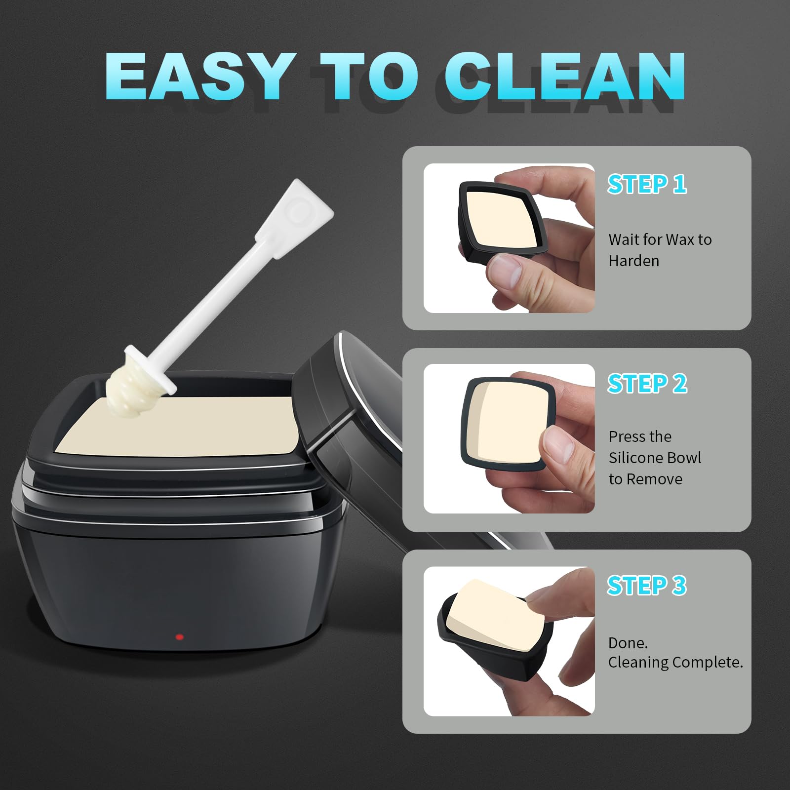 Nose Wax Kit, Nose & Ear Hair Removal, Mini Wax Pot with 30pcs Nose Wax Sticks