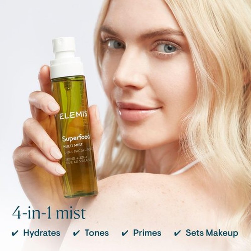 ELEMIS Superfood Multi Mist - Priming, Toning & Setting Facial Spray | 3.3 Fl Oz