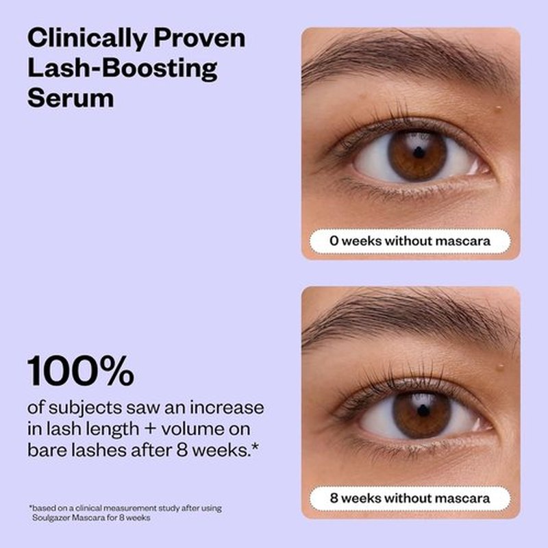 Kosas Mini Soulgazer Mascara - Lengthening & Lifting Peptide Formula | Smudge-Proof, Clump-Free, Vegan
